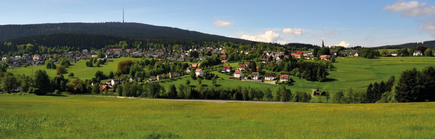 Blick auf Bischofsgrün