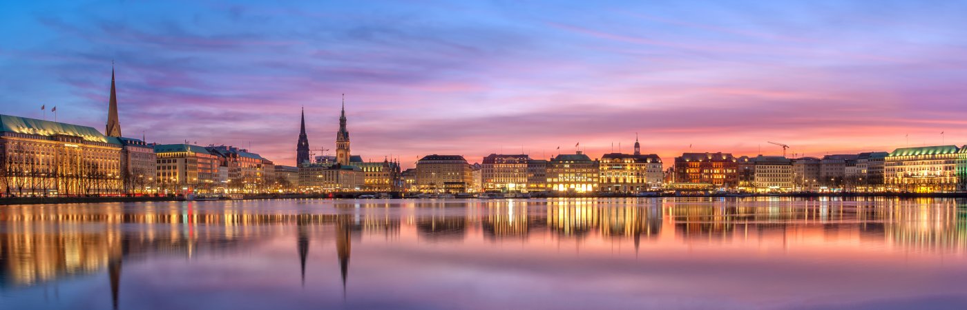 Die Binnenalster in Hamburg 